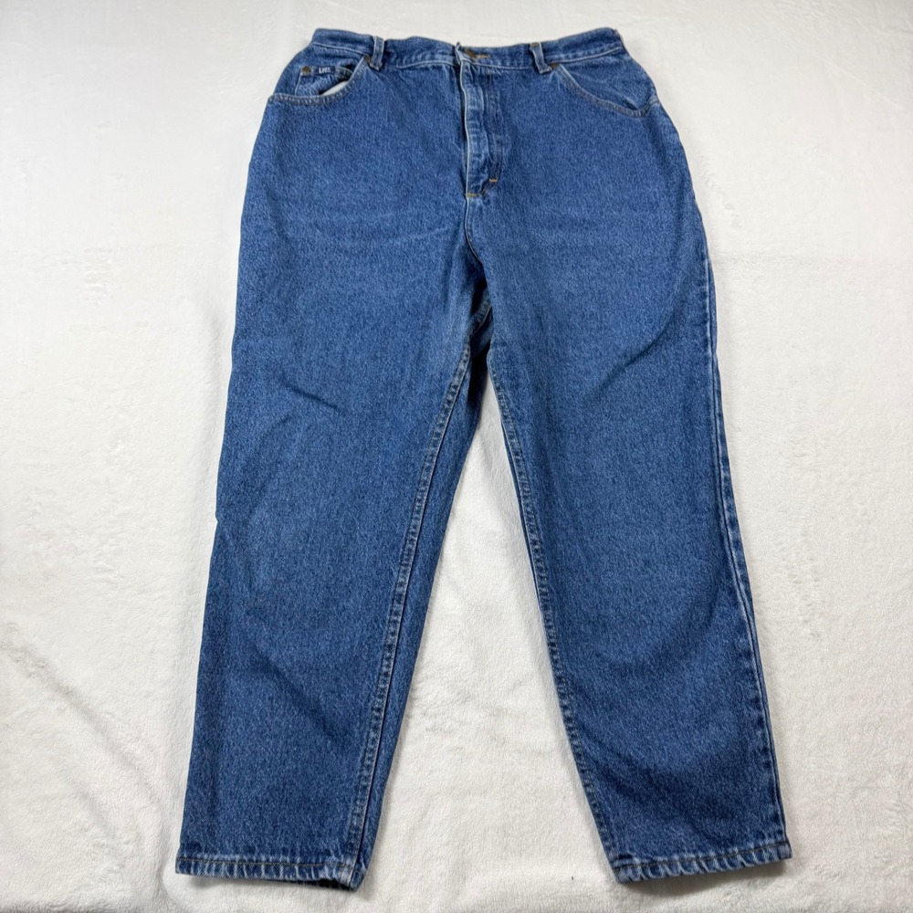 Lee Jeans Womens 20W P Blue Excellent Vintage 90s High‎ Waist Mom Made in USA